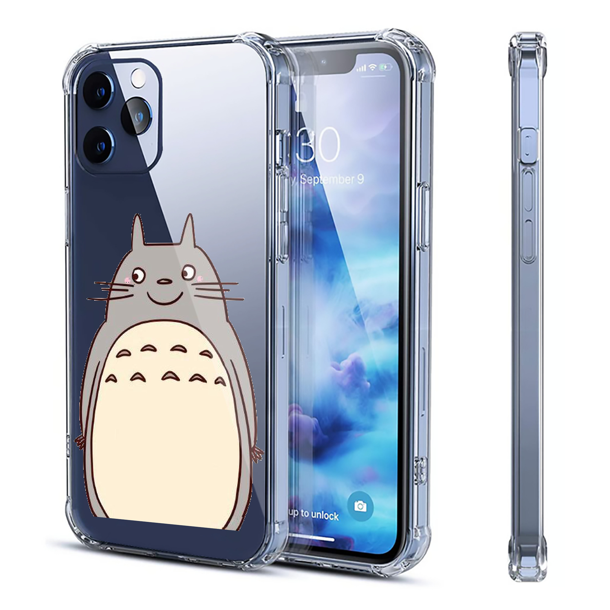 （画像用） となりのトトロ 草壁メイ 草壁サツキ My Neighbor Totoro Satsuki Kusakabe Mei Kusakabe 【iPhone 12シリーズ対応】透明スマホケース（クリアソフトケース）